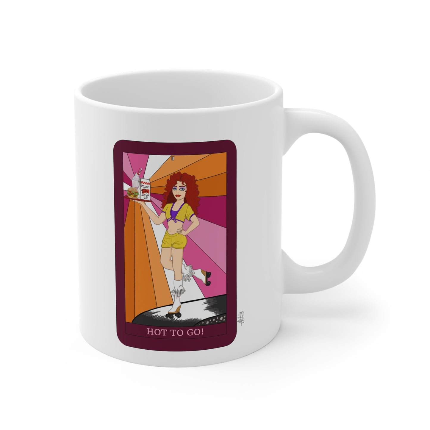 Chappell Roan “HOT TO GO!” Tarot Ceramic Mug.