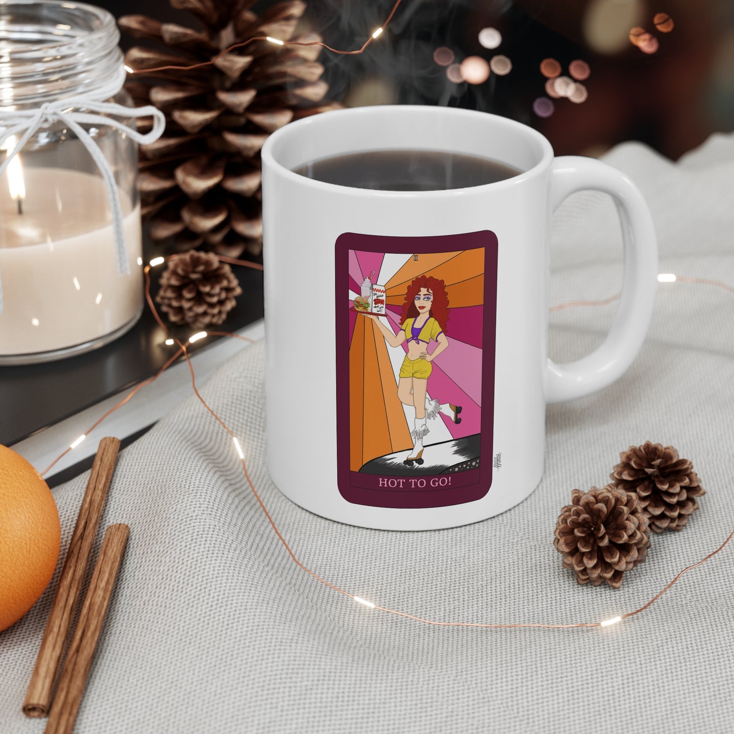 Chappell Roan “HOT TO GO!” Tarot Ceramic Mug.